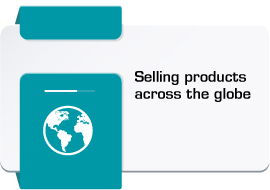 Selling products across the globe